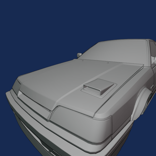 raised bonnet with scoop